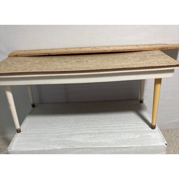 Vintage Marx Little Hostess Dollhouse Wooden Look Plastic Dining Room Table - Picture 10 of 13